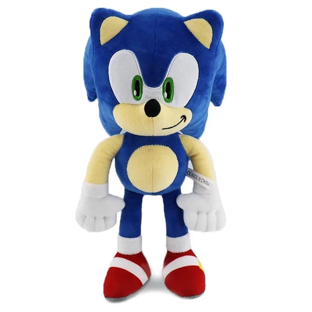 Nuevo juguete de peluche Sonic de 30 cm, erizo de dibujos animados, Amy Rose, muñeco de peluche suave con cola de nudillos, cumpleaños para niños, juguetes encantadores de Sonic