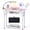 Pink, variant on Advwin Folding Manicure Nail Table w/ Dust Collector, LED Lamp, Wrist Cushion, Carrying Case & Rolling Wheels, Portable Nail Tech Desk Mobile Nail Workstation, White Marble
