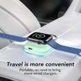 thumbnail image 4 of Cargador portátil HUOTO para Apple Watch inalámbrico de 1200 mAh, color verde, 4 of 8