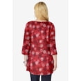 thumbnail image 2 of Woman Within Plus Size Perfect Printed Three-Quarter-Sleeve V-Neck Tunic, 2 of 6