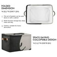 thumbnail image 3 of Sheep Black Storage Bins Baskets With Handles Storage Box Clothes Organizer Organization Toys, 3 of 7