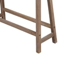 thumbnail image 5 of 33 Inch Saddle Seat Bench with Angled Frame- Sandblasted Brown Acacia Wood, 5 of 11