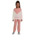 thumbnail image 2 of Wonder Nation Girls Fleece Pullover Top and Joggers Set, 2-Piece, Sizes 4-18 & Plus, 2 of 5
