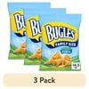 (3 pack) Bugles Crispy Corn Snacks, Hidden Valley Ranch Flavor, Snack Bag, 14.5 oz