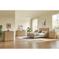 thumbnail image 5 of Newboti Furniture 3 Drawers Drasser, 27.6'' Wide Modern Chest of Drawers Curved wave Design,Nightstand,Wood Drawer Organizer for Bedroom, Living Room, Hallway, Oak,27.6''W x 15.8''D x 27.4''H. BN.611, 5 of 16