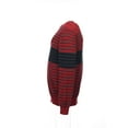 thumbnail image 2 of Kenneth Cole Reaction Red Horizontal Striped V-Neck Sweater , Size 2XLarge, 2 of 4