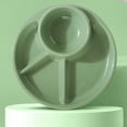 thumbnail image 4 of Unbreakable Divided Plates for Adults Portion Control Plates Set of 2 Green Round Plastic Dinner Plate 9 Inch for Camping Outdoor or Every Day Use, 4 of 7