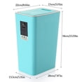 thumbnail image 2 of Kitchen Trash Can Plastic 2.11gal Waste Bin Garbage Can with Push-button Lid, 2 of 9