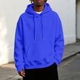 thumbnail image 2 of Venzia Men Oversized Hoodie Pullover Sweatshirt Long Sleeve Hooded Top with Kangaroo Pocket Casual Autumn Winter Wear,XXL, 2 of 8