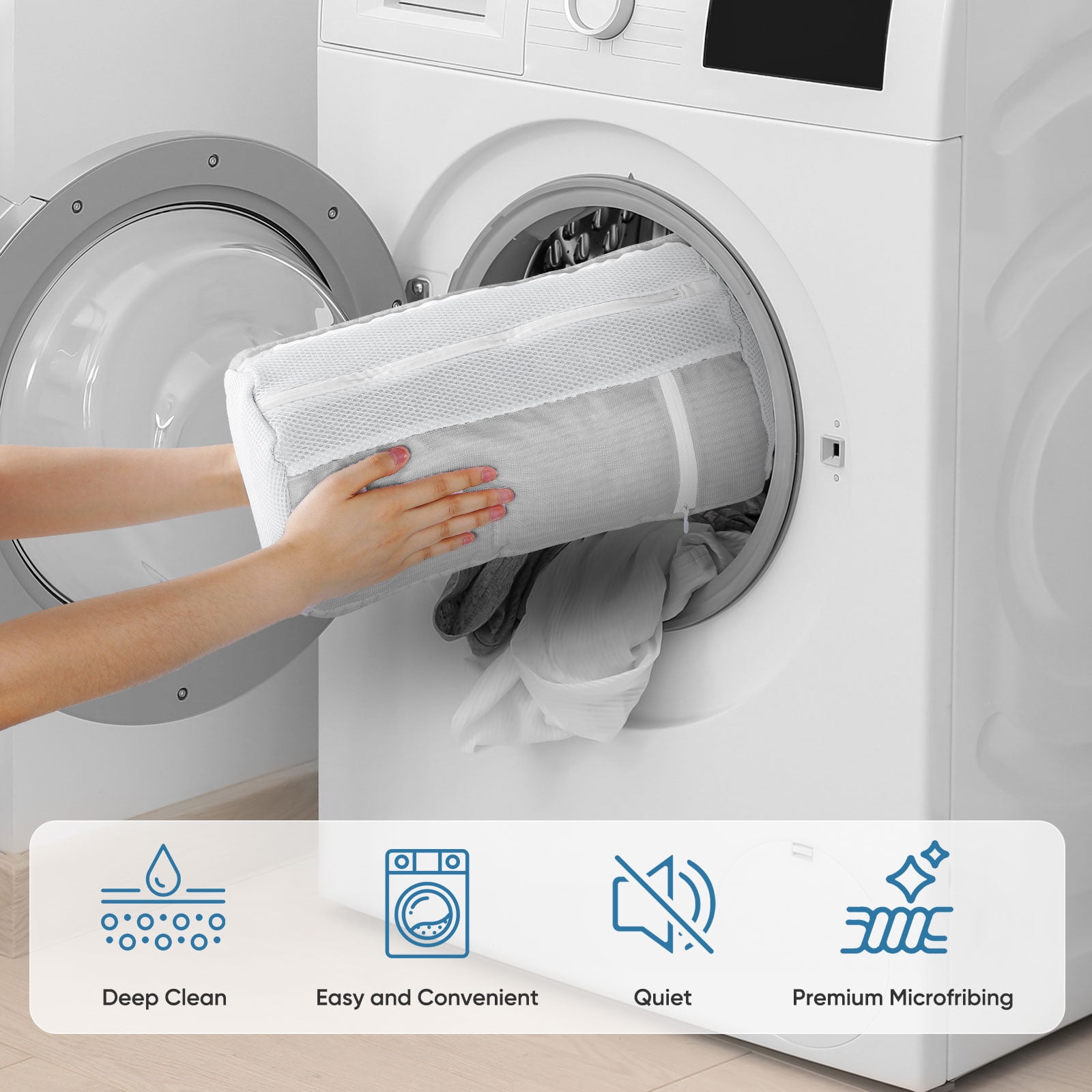 Avoalre Shoe Washing Bag for Washing Machine, Deep Cleaning Laundry Shoe Bag with Shoe Tree, Durable & Reusable for Various Shoes