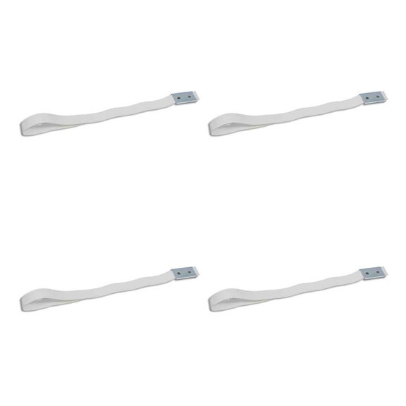 18" Door Pull Strap with galvanized steel clip pre-punched - 4 Pack