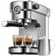 thumbnail image 1 of Brewsly Espresso Machine,15 Bar Stainless Steel Espresso and Cappuccino Machine with Milk Frother, Professional Espresso Coffee Machine,Compact Design, 1 of 6