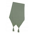 thumbnail image 1 of Mr. MJs Trading AG-11317-13x72 13 x 72 in. Ribbed Table Runner with Tassels, Moss Green, 1 of 1