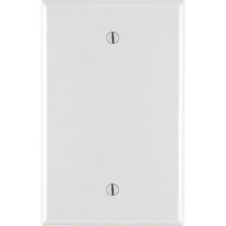 1 Gang Mid Blank White Wallplate
