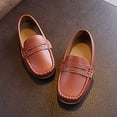 thumbnail image 6 of Toddler Slip-on Loafers Oxford Dress Flats Boys Girls Soft Casual Leather School Walking Boat Shoes, 6 of 7