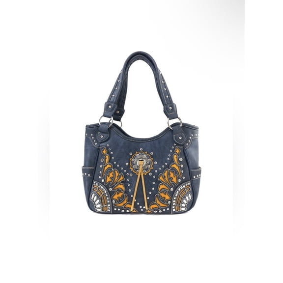 Southwestern Concho Floral Tote Purse