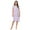 Purple, variant on Casual Nights Women's Short Sleeve Nightgown Lace V-Neck Sleepshirt Night Dress