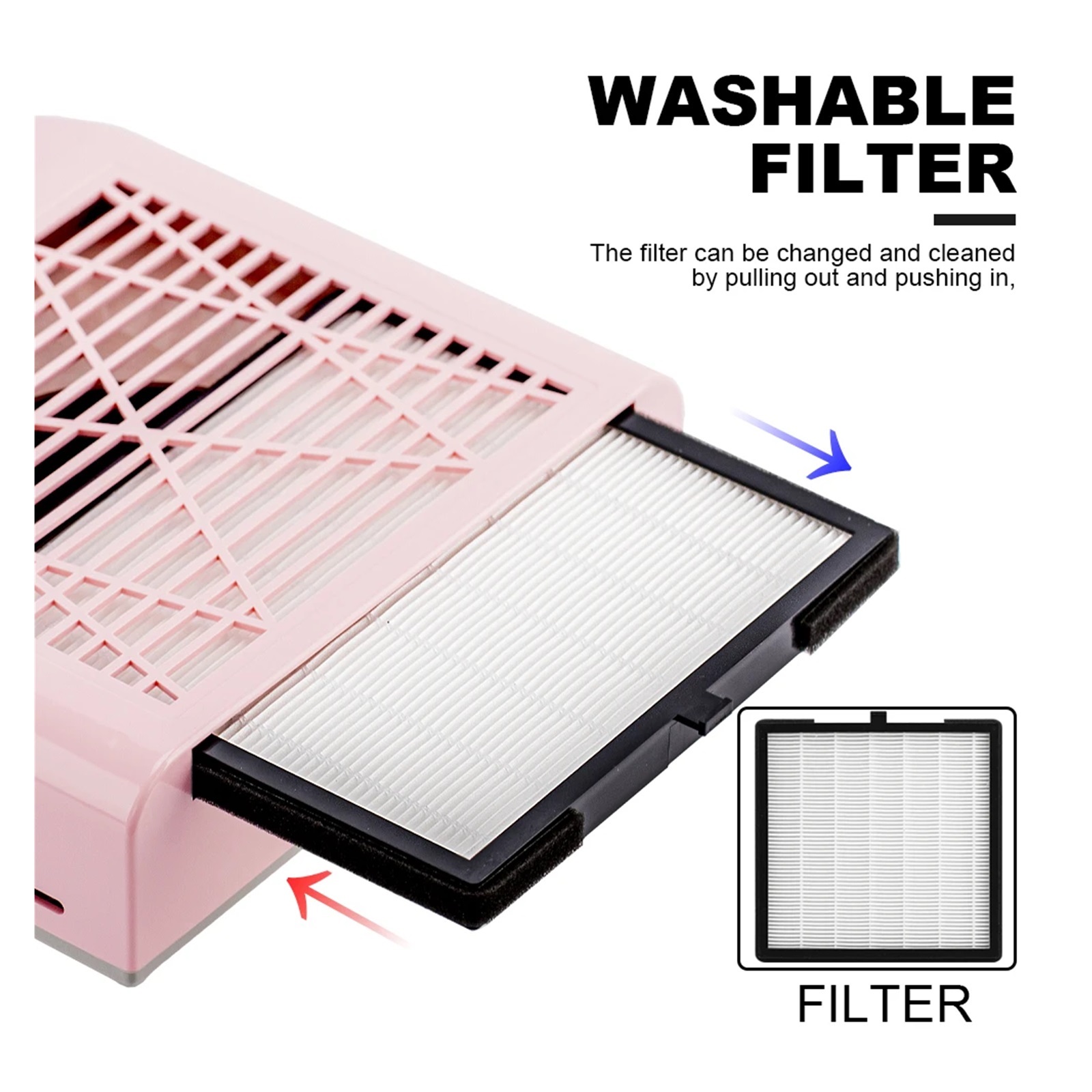 Nail Dust Vacuum, Powerful Nail Dust Collector Fan Vacuum Cleaner Manicure Machine Tool With Filter Strong Power Nail Art Tool Nail Vacuum Cleaner ,Powerful Suction