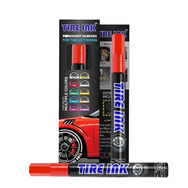 Marcador permanente e impermeable para pintar llantas Tire Ink