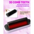thumbnail image 4 of Hair Straightener Brush -Ionic Ceramic Hair Straightening Comb for Smooth and Frizzy,Fast Heating,5 Temp Settings,LED Display,Anti-Scald, 4 of 6