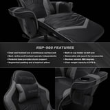 RESPAWN 900 Swivel Gaming Recliner Chair for Adults with Cup Holder and Footrest, Gray - Walmart.com