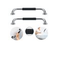 thumbnail image 1 of 2pcs Baño Barandilla Barras Acero Inoxidable Soporte 30cm Xtellar plateado, 1 of 4