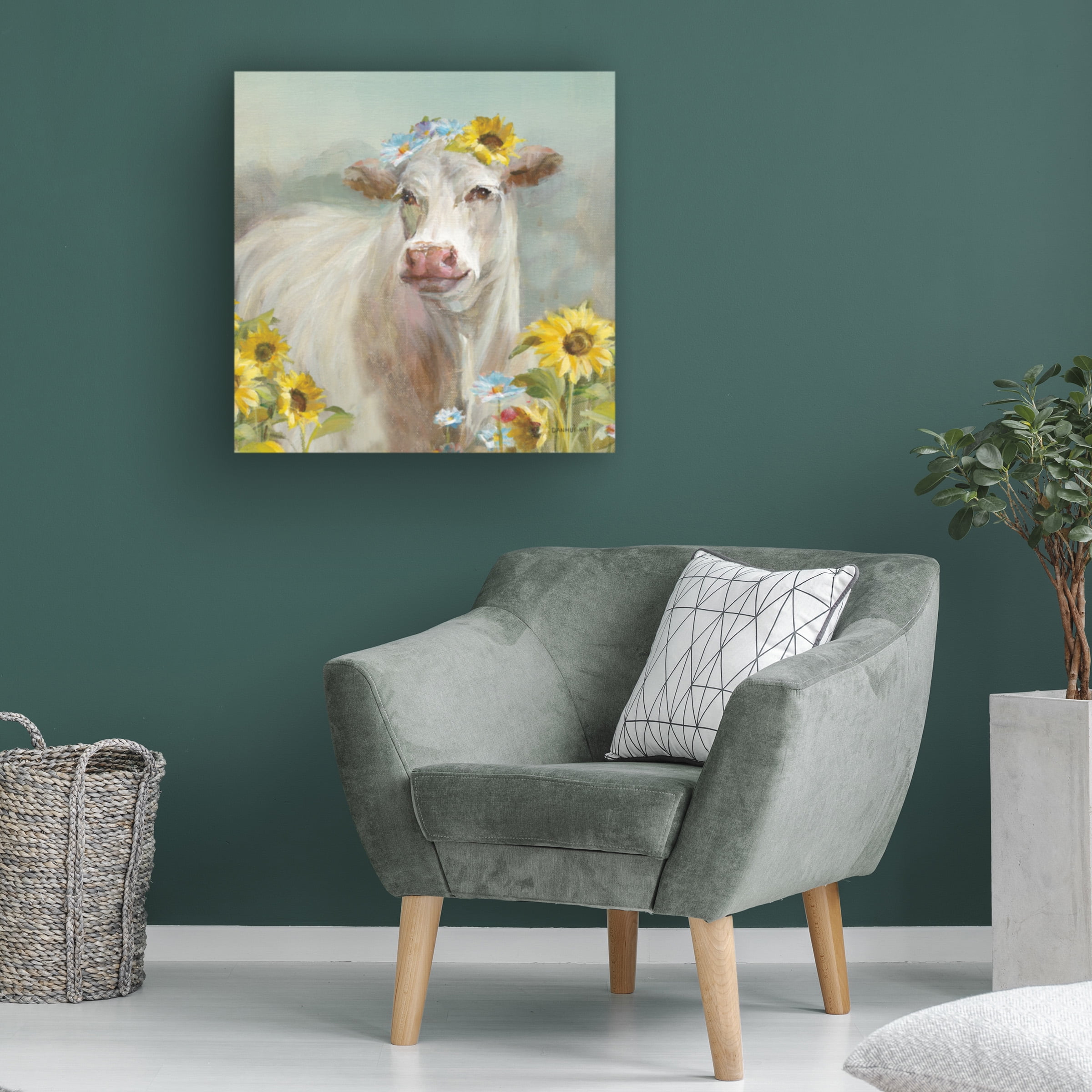 Danhui Nai 'A Cow in a Crown' Canvas Art