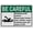 Warning Sign 1, variant on ESD Static Grounding Steps Sign, Industrial ESD Static Sign 8"x12" UV Resistant for Indoor Outdoor Industrial Zone