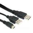 thumbnail image 3 of axGear USB 2.0 Male to Mini 5 Pin Y Cable Data and Power Cable for Hard Disk Drive, 3 of 4