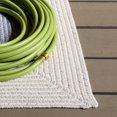 thumbnail image 4 of Safavieh Braided Victor Bordered Machine Washable Reversible Area Rug, Gray/Ivory, 5' x 5' Square, 4 of 12