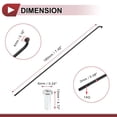 thumbnail image 4 of Unique Bargains 38 Set 14G Bicycle Spoke 190mm Bike Wheel Spoke Carbon Steel Black, 4 of 7