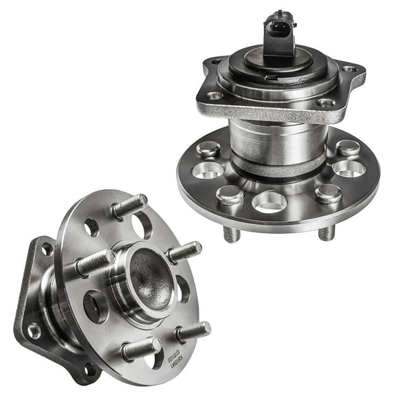Detroit Axle - Rear Wheel Bearing Hubs for 1998-2003 Toyota Sienna, 2 Wheel Bearing & Hubs Assembly Set 1998 1999 2000 2001 2002 2003 Replacement