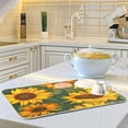 thumbnail image 4 of Iauyy Dish Drying Mat for Kitchen Counter, Super Absorbent & Hanging 16x18 / 18x24 Inch (S/M) Warm Yellow, 4 of 7