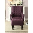 thumbnail image 3 of Black Linen Chair & Ottoman, 3 of 7
