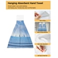 thumbnail image 3 of Towel Soft Cloth Cleaning Microfiber Dry Quick Towels Hands Kitchen Hanging Grey Snowflakes Christmas, 3 of 6
