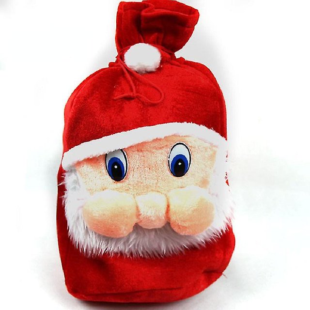 Santa Sacks Bolsas de Navidad con cordón, Bolsas de Navidad de tela de diseño para suministros de fiesta de Navidad