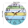thumbnail image 3 of Home Decoration Wooden Silent Clock Wall Clock Digital Clock Decoration Clock, 3 of 5