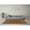thumbnail image 3 of Ahgly Company Indoor Square Southwestern Brown Country Area Rugs, 7' Square, 3 of 4