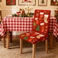 thumbnail image 2 of Stretch Chair Cover for Christmas Decorations: Removable and Washable Dining Chair Protector, 2 of 6