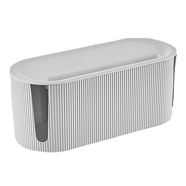 Caja de almacenamiento de enchufes Estuche de plástico para cables Organizador de cables Caja de gestión de cables