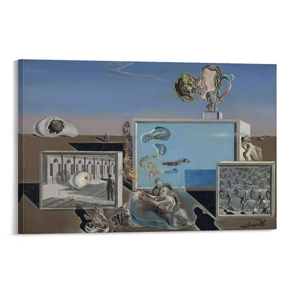 Salvador Dali Posters (15) Wall Art Poster Scroll Canvas Painting Picture Living Room Decor Home 20x30inch(50x75cm)