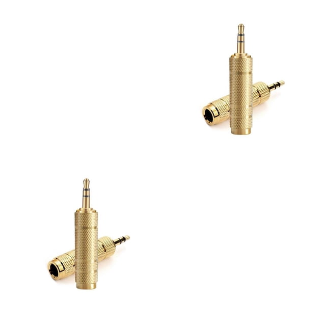 ZheElen Headphone Adapter for Jack Converter Convenient Cost-effective Audio Plug Easy Installment for Mixer Power for Amplifier 6.5to3.5 silver 2Set