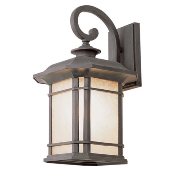 5820 RT-Trans Globe Lighting-San Miguel - 12.75 Inch One Light Outdoor Wall Lantren Rust Finish