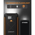 thumbnail image 4 of Acmount 3000A Portable 12V Car Battery Booster Jump Starter with Jump Leads, LED Flashlight, USB C for 10L Gas and 8L Diesel Engines, 4 of 8