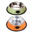 thumbnail image 1 of 2 cuencos para mascotas - verde+naranja, 1 of 6
