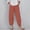 Orange, variant on Blmnix Summer Pants for Women 2026 Plus Size Pants Palazzo Beach Pants Jeans Orange High Waisted Straight-Leg Baggy Cropped Gym Pants Women,XXXXL