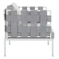 thumbnail image 4 of Modway Harmony 3-Piece Sunbrella? Outdoor Patio Aluminum Seating Set in Gray Gray, 4 of 6