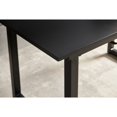 thumbnail image 3 of Smilegend Modern Square Extendable Dining Table, Black Metal Legs, Space Saving Kitchen & Living Room Table - Expands to 70.86", 3 of 7