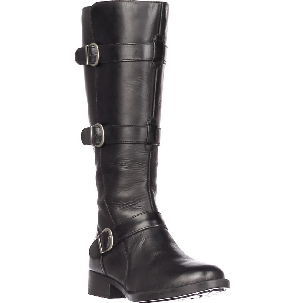 Born - Womens Born Falmouth Multi Strap Buckle Knee High Boots - Black - Walmart.com - Walmart.com