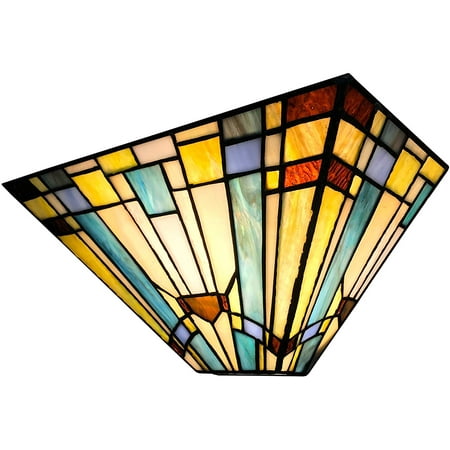 

RADIANCE Goods Tiffany-Style 1 Light Mission Indoor Wall Sconce 12 Wide